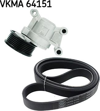 SKF VKMA 64151 - Keilrippenriemensatz alexcarstop-ersatzteile.com