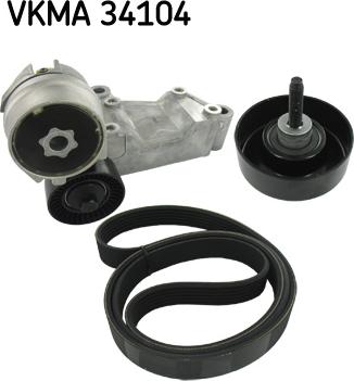 SKF VKMA 34104 - Keilrippenriemensatz alexcarstop-ersatzteile.com