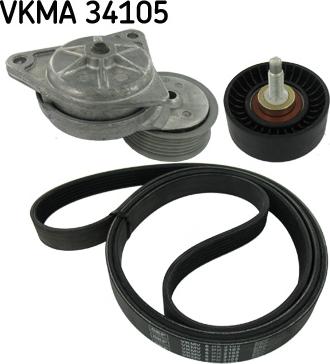 SKF VKMA 34105 - Keilrippenriemensatz alexcarstop-ersatzteile.com