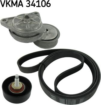 SKF VKMA 34106 - Keilrippenriemensatz alexcarstop-ersatzteile.com