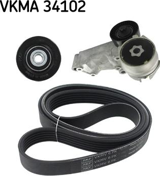 SKF VKMA 34102 - Keilrippenriemensatz alexcarstop-ersatzteile.com