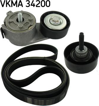 SKF VKMA 34200 - Keilrippenriemensatz alexcarstop-ersatzteile.com