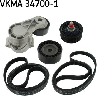 SKF VKMA 34700-1 - Keilrippenriemensatz alexcarstop-ersatzteile.com