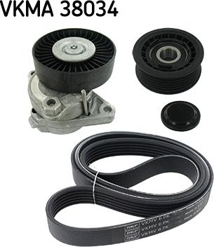 SKF VKMA 38034 - Keilrippenriemensatz alexcarstop-ersatzteile.com