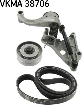 SKF VKMA 38706 - Keilrippenriemensatz alexcarstop-ersatzteile.com