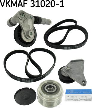 SKF VKMAF 31020-1 - Keilrippenriemensatz alexcarstop-ersatzteile.com