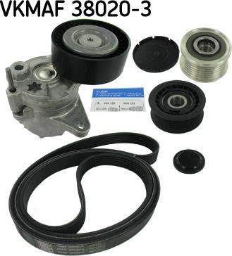 SKF VKMAF 38020-3 - Keilrippenriemensatz alexcarstop-ersatzteile.com