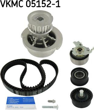 SKF VKMC 05152-1 - Wasserpumpe + Zahnriemensatz alexcarstop-ersatzteile.com