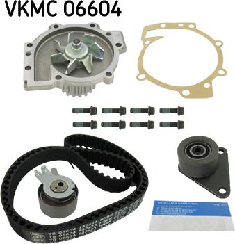 SKF VKMC 06604 - Wasserpumpe + Zahnriemensatz alexcarstop-ersatzteile.com