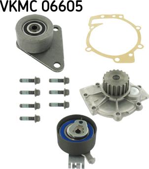 SKF VKMC 06605 - Wasserpumpe + Zahnriemensatz alexcarstop-ersatzteile.com