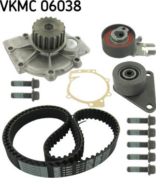 SKF VKMC 06038 - Wasserpumpe + Zahnriemensatz alexcarstop-ersatzteile.com