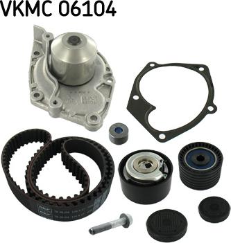 SKF VKMC 06104 - Wasserpumpe + Zahnriemensatz alexcarstop-ersatzteile.com