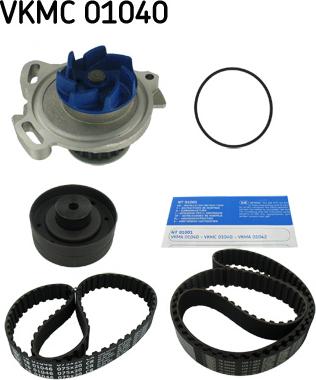 SKF VKMC 01040 - Wasserpumpe + Zahnriemensatz alexcarstop-ersatzteile.com