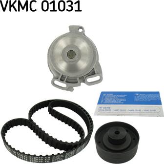 SKF VKMC 01031 - Wasserpumpe + Zahnriemensatz alexcarstop-ersatzteile.com