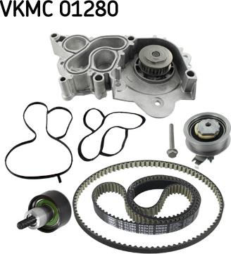 SKF VKMC 01280 - Wasserpumpe + Zahnriemensatz alexcarstop-ersatzteile.com