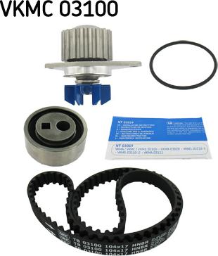 SKF VKMC 03100 - Wasserpumpe + Zahnriemensatz alexcarstop-ersatzteile.com