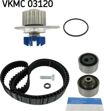 SKF VKMC 03120 - Wasserpumpe + Zahnriemensatz alexcarstop-ersatzteile.com