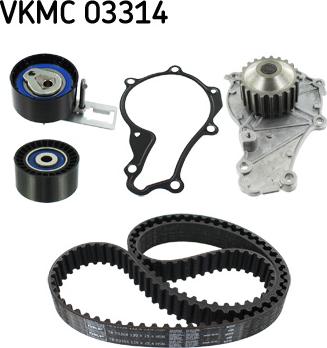 SKF VKMC 03314 - Wasserpumpe + Zahnriemensatz alexcarstop-ersatzteile.com