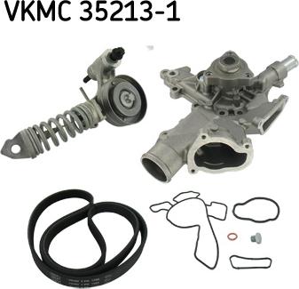 SKF VKMC 35213-1 - Wasserpumpe + Keilrippenriemensatz alexcarstop-ersatzteile.com