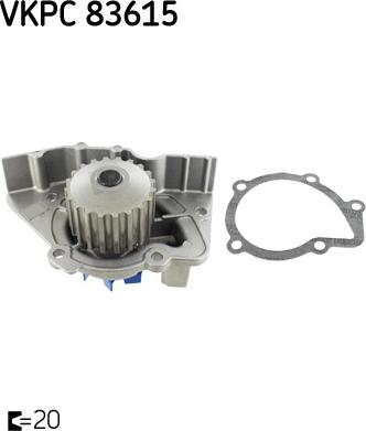 SKF VKPC 83615 - Wasserpumpe alexcarstop-ersatzteile.com