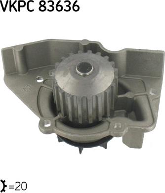 SKF VKPC 83636 - Wasserpumpe alexcarstop-ersatzteile.com