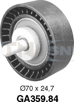 SNR GA359.84 - Umlenk / Führungsrolle, Keilrippenriemen alexcarstop-ersatzteile.com