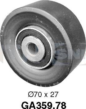 SNR GA359.78 - Umlenk / Führungsrolle, Keilrippenriemen alexcarstop-ersatzteile.com