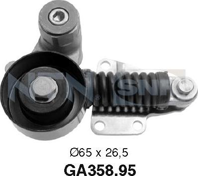 SNR GA358.95 - Umlenk / Führungsrolle, Keilrippenriemen alexcarstop-ersatzteile.com