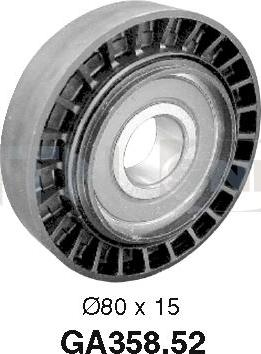 SNR GA358.52 - Umlenk / Führungsrolle, Keilrippenriemen alexcarstop-ersatzteile.com