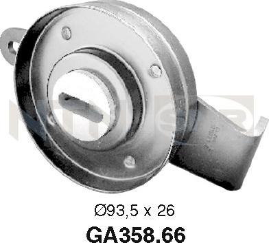 SNR GA358.66 - Umlenk / Führungsrolle, Keilrippenriemen alexcarstop-ersatzteile.com