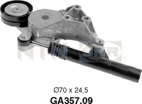 SNR GA357.09 - Umlenk / Führungsrolle, Keilrippenriemen alexcarstop-ersatzteile.com