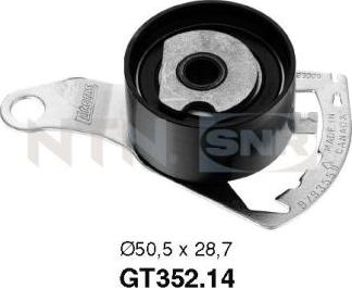 SNR GT352.14 - Spannrolle, Zahnriemen alexcarstop-ersatzteile.com