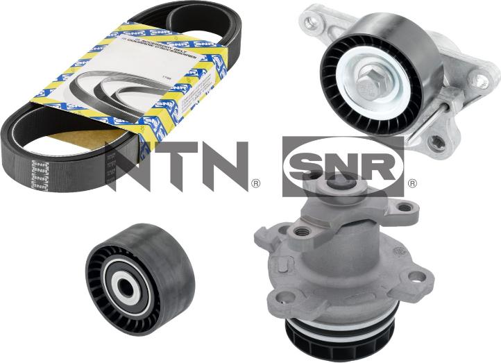 SNR KAP855.240 - Wasserpumpe + Keilrippenriemensatz alexcarstop-ersatzteile.com