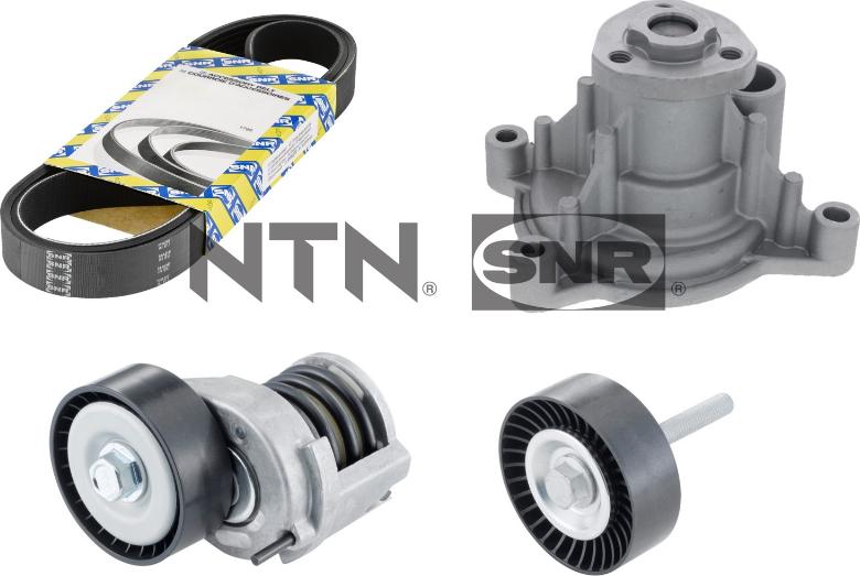 SNR KAP857.141 - Wasserpumpe + Keilrippenriemensatz alexcarstop-ersatzteile.com