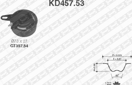 SNR KD457.53 - Zahnriemensatz alexcarstop-ersatzteile.com