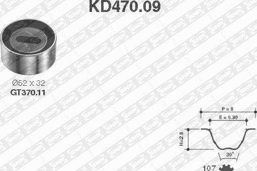 SNR KD470.09 - Zahnriemensatz alexcarstop-ersatzteile.com