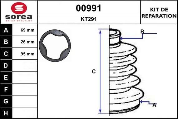 SNRA 00991 - Faltenbalg, Antriebswelle alexcarstop-ersatzteile.com