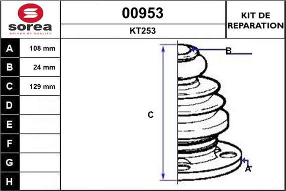 SNRA 00953 - Faltenbalg, Antriebswelle alexcarstop-ersatzteile.com