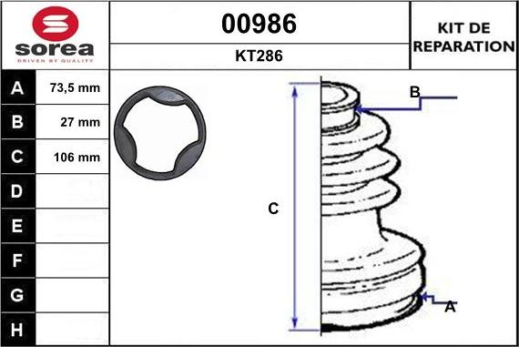 SNRA 00986 - Faltenbalg, Antriebswelle alexcarstop-ersatzteile.com