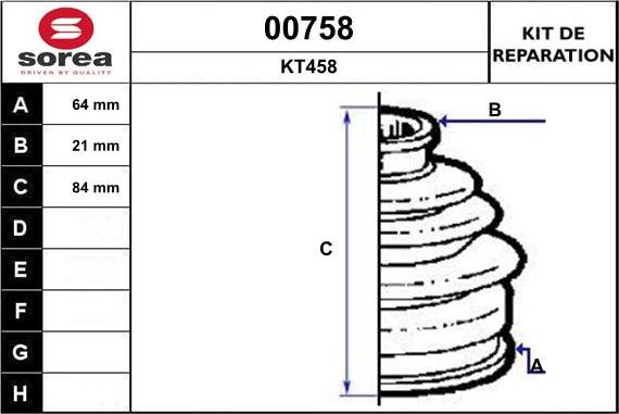 SNRA 00758 - Faltenbalg, Antriebswelle alexcarstop-ersatzteile.com