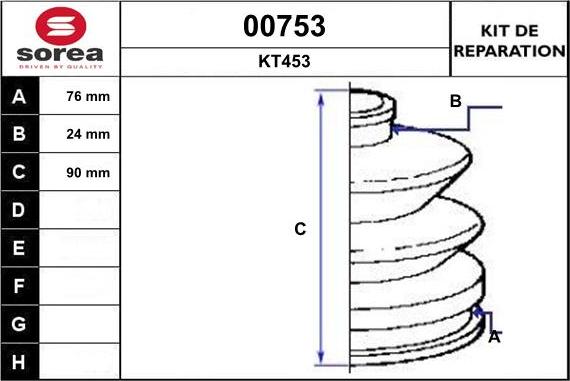 SNRA 00753 - Faltenbalg, Antriebswelle alexcarstop-ersatzteile.com