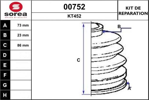 SNRA 00752 - Faltenbalg, Antriebswelle alexcarstop-ersatzteile.com