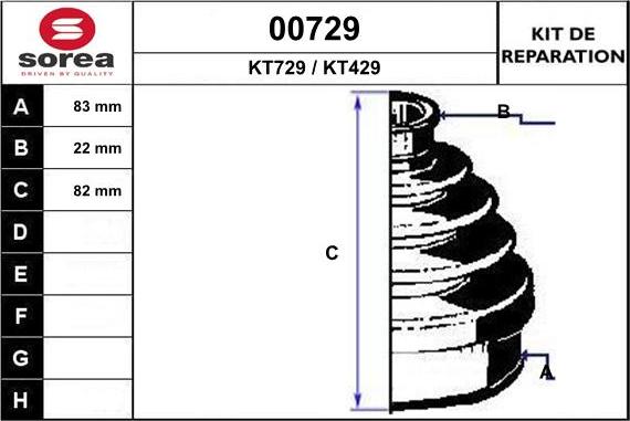 SNRA 00729 - Faltenbalg, Antriebswelle alexcarstop-ersatzteile.com