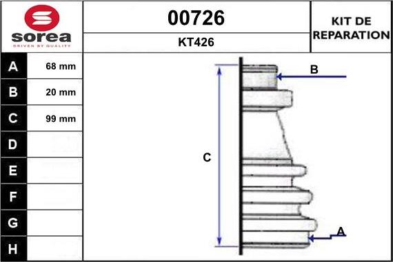 SNRA 00726 - Faltenbalg, Antriebswelle alexcarstop-ersatzteile.com