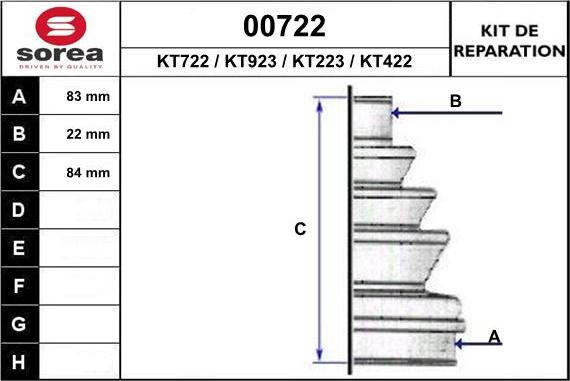 SNRA 00722 - Faltenbalg, Antriebswelle alexcarstop-ersatzteile.com