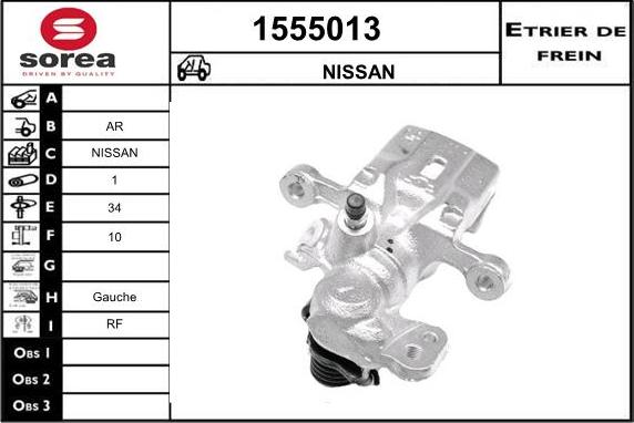 SNRA 1555013 - Bremssattel alexcarstop-ersatzteile.com