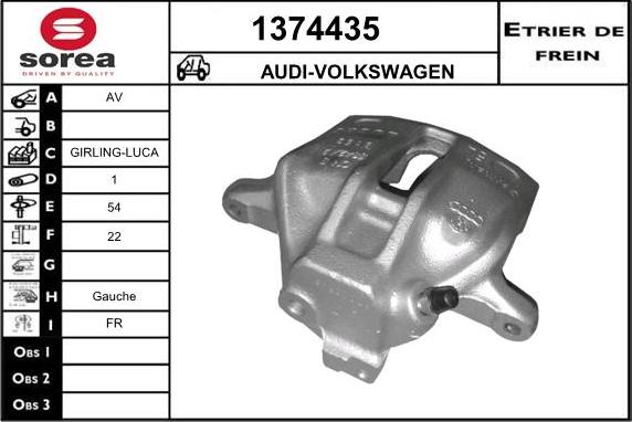 SNRA 1374435 - Bremssattel alexcarstop-ersatzteile.com