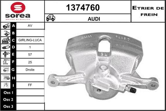 SNRA 1374760 - Bremssattel alexcarstop-ersatzteile.com