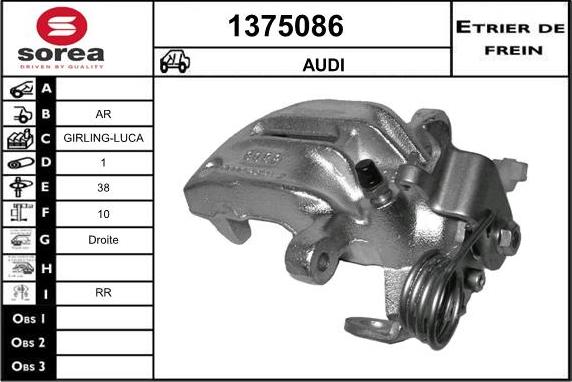 SNRA 1375086 - Bremssattel alexcarstop-ersatzteile.com