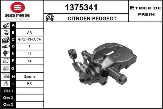 SNRA 1375341 - Bremssattel alexcarstop-ersatzteile.com